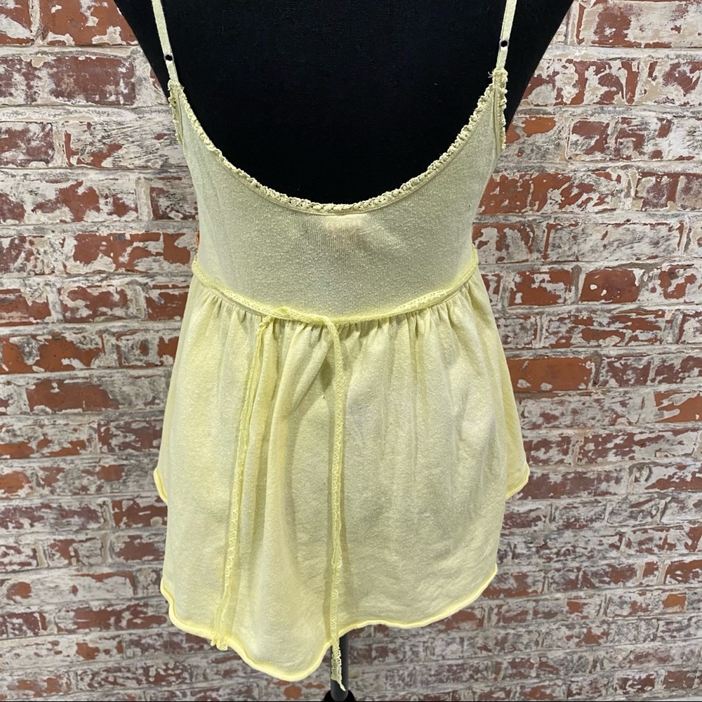 Free People| Old school FP Babydoll tank w/ embroidery - Picture 5 of 10
